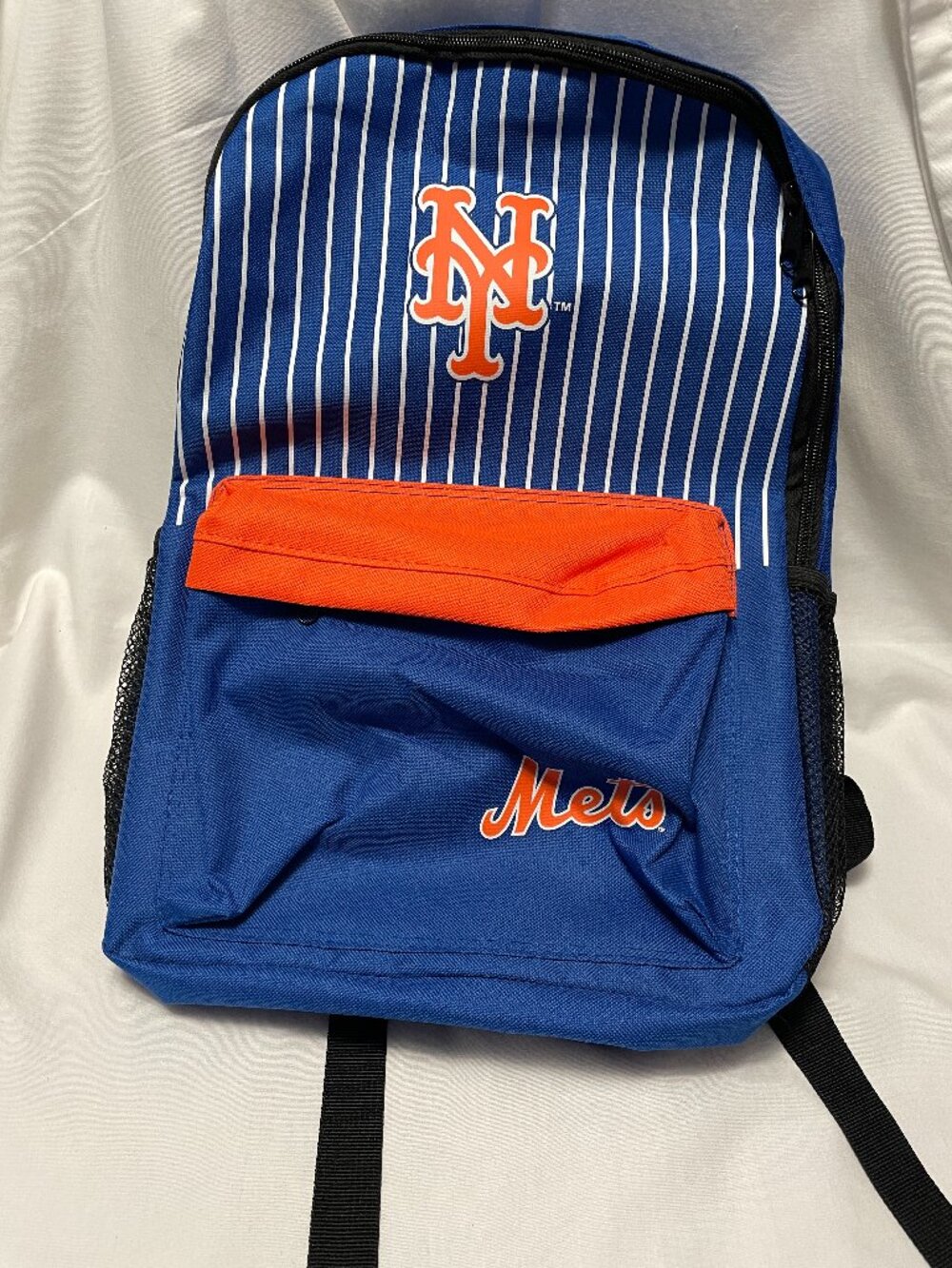 New York Mets TeamStore Backpack Blue Orange Stripe FOCO NWT